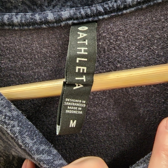 Athleta Studio to Street Sweater Blue Medusa Size M - Picture 5 of 7